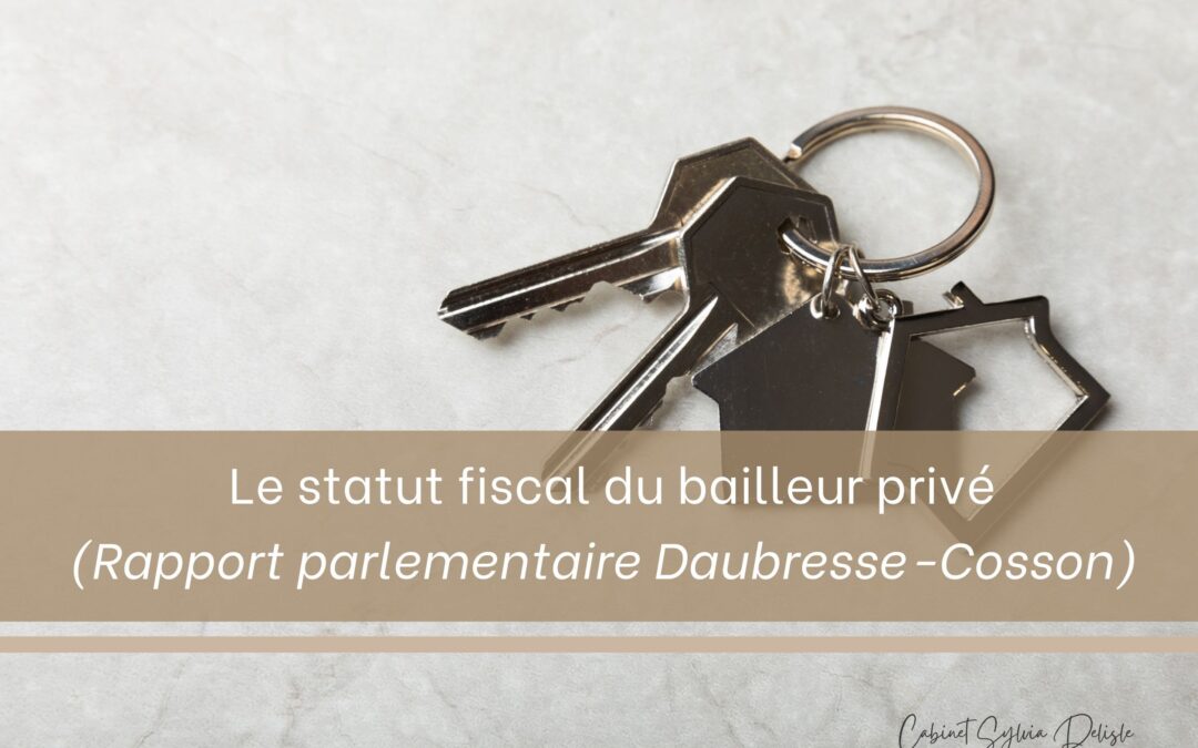 Nouveau statut fiscal du bailleur privé